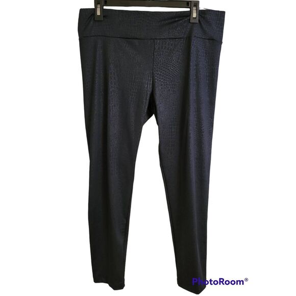 No Boundaries Sz XXL/2XG (19) Juniors High Rise Ankle Length Leggings Black Anim - Picture 3 of 5